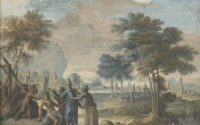 École FLAMANDE du XVIIIe siècle Paysage classique...
