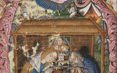 Ecole ITALIENNE du XVIème siècle La Nativité...