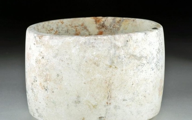 Egyptian Late Period Gypsum Stone Vessel