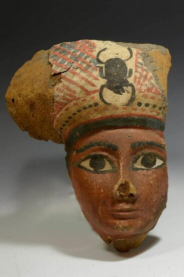 Egyptian Sarcophagus Mask, Late Period, ca. 716 - 300