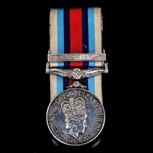 Elizabeth II Operational Service medal with Afghanistan bar,...