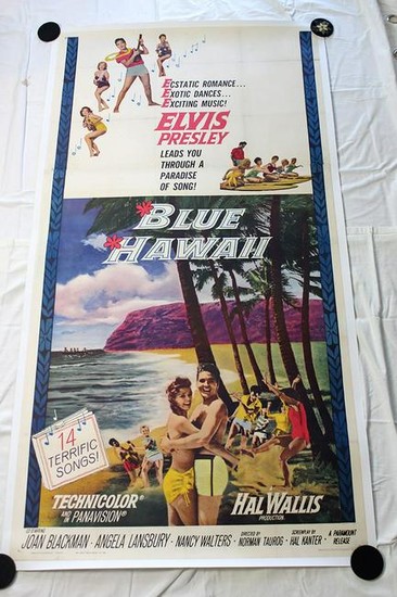 Elvis Blue Hawaii (USA, 1961) Three Sheet Movie Poster