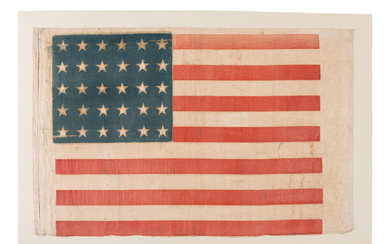[FLAGS]. 30-star American parade flag. Ca 1848-1850.