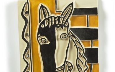 Fernand LEGER (d'après) (1881 - 1955) Le Cheval sur Fond jaune - circa 1950