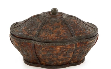 *Fine Chinese reticulated tortoiseshell cricket box