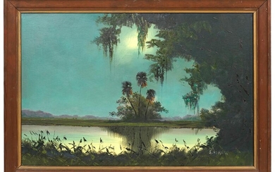 Florida Highwaymen Sam Newton Oil Painting