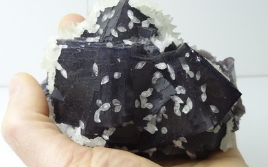 Fluorite USA Illinois Crystal - Height: 110 mm - Width: 80 mm- 647 g