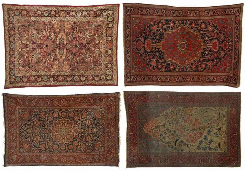 Four Antique Oriental Rugs