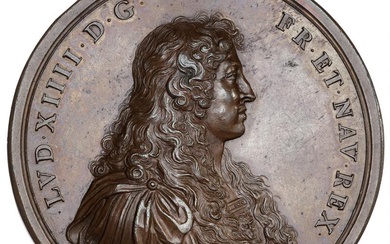 France, Louis XIV, 1643–1715, AE Medal, Renewal of the Alliance between France...