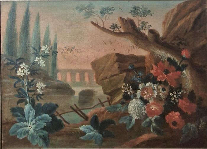 Francesco Lavagna (1684-1724), attribuito a - Natura morta