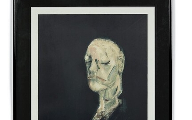 Francis BACON (1909 - 1992) Portrait de William Blake - 1991 Lithographie en couleurs