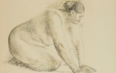 Francisco Z?Òiga (1912-1998, Mexican), "Seated Nude," 1964