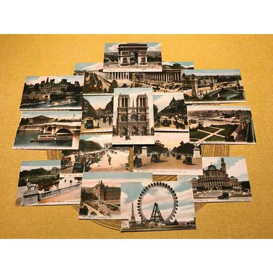 French Belle Epoque, Paris Scenes, Grand Tour Postcards