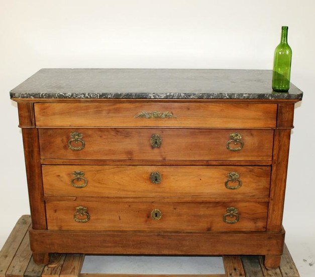 French Louis Philippe marble top commode