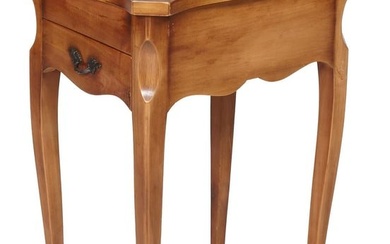 French Louis XV Style Cherrywood Nightstand, 20th c., H.- 28 in., W.- 17 in., D.- 12 in.