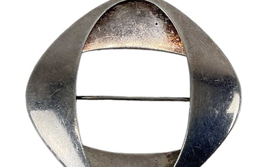 GEORG JENSEN; a silver brooch designed by Henning Koppel, no....
