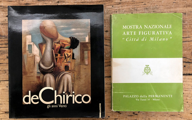 GIORGIO DE CHIRICO E ALIGI SASSU - Lotto unico di 2 cataloghi