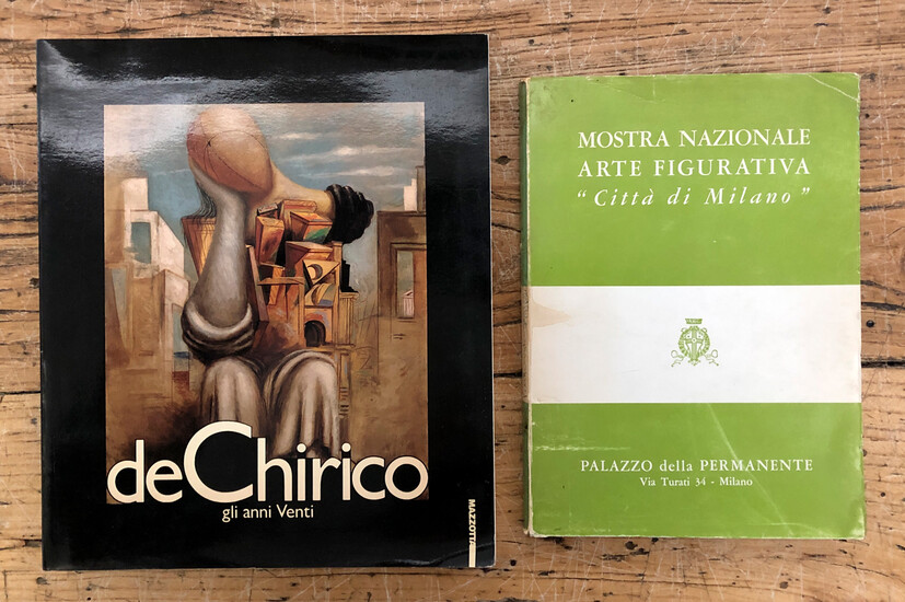 GIORGIO DE CHIRICO E ALIGI SASSU - Lotto unico di 2 cataloghi