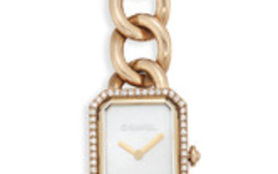 GOLD, MOTHER-OF-PEARL AND DIAMOND 'PREMIÈRE CHAÎNE' WRISTWATCH, CHANEL