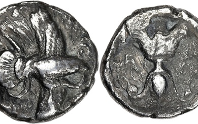 GRÈCE ANTIQUE Élide, Élis (Olympie). Statère ND (c.450 av. J.-C.), Élis. SNG Delepierre 2050-2058 ;...