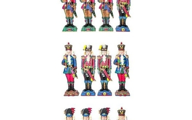 Galleria Lucchese Cast Resin Nutcrackers, Set of 12