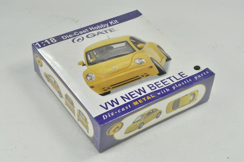 Gate 1/18 Metal Car Kit of Volkswagen Beetle. Sealed.