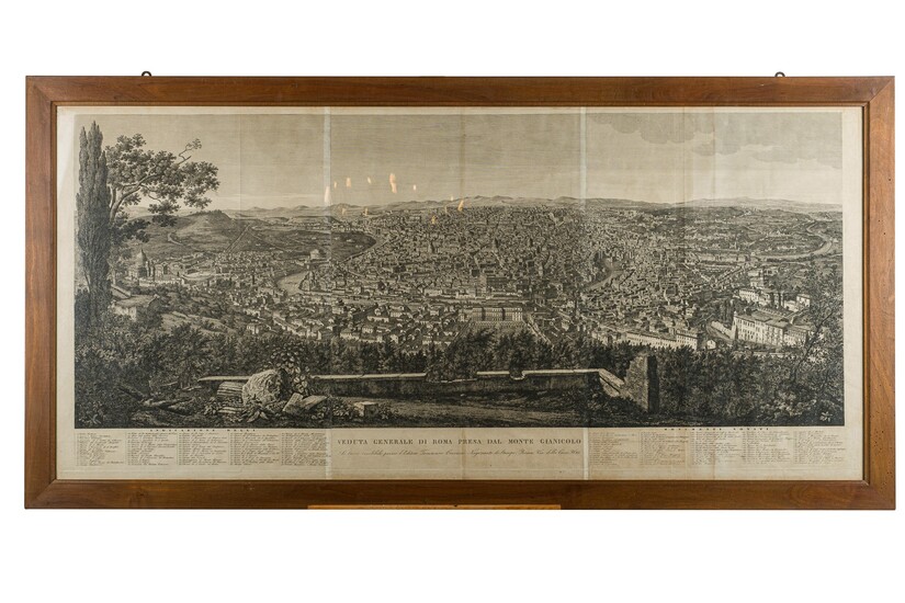 General view of Rome taken from Mount Gianicolo, Tommaso Cuccioni (1790 - 1864)