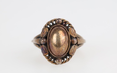 Georg Jensen: 'Moonlight Blossom' sterling silver ring, design 1A
