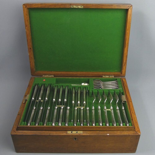 George V Elkington & Co canteen of silver plated cutlery (56...