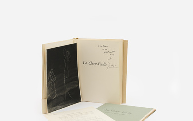 ◊ Georges Hugnet (1906-1974) La Chevre-Feuille. With six engravings by Pablo Picasso. Paris, Robert J. Godet publisher, 1943. In-4, stitc