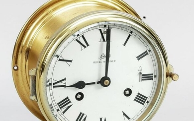 Glass clock marked Schatz Roya
