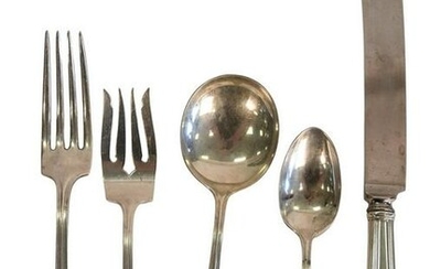 Gorham Sterling Silver Flatware Set for 12, plus two