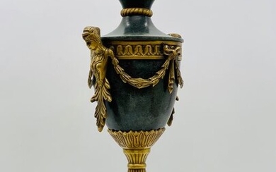 Great Amphora of Gods -48cm - Louis XVI Style - Bronze - First half 20th century
