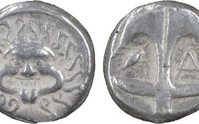Greek Coins THRACE. Apollonia Pontika. AR Drachm 2.48 g....