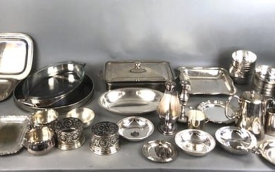 Group of Continental Silver Plated Articles