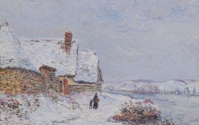 Gustave Loiseau, La Neige à Tournedos sur Seine