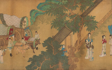 Handscroll Depicting Women in a Garden