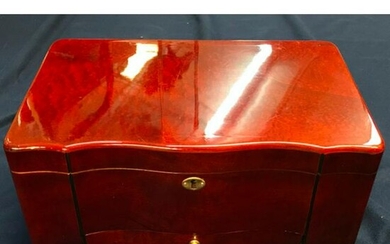 Handsome Lacquered Rosewood Humidor