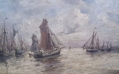 Henri Arden (1859-1917) - Boten op zee