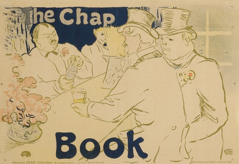 Henri de Toulouse-Lautrec, IRISH AND AMERICAN BAR, RUE ROYALE - THE CHAP BOOK (D. 362; ADR. 139; W. P18)