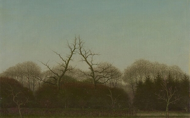 Herbert Böttger - Erster Frühling (Zwei alte Bäume)