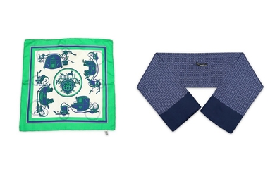 Hermes Silk Pocket Square and Cravat