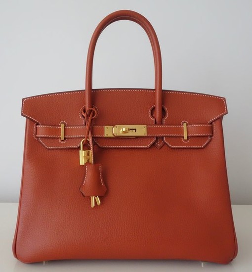 Hermès - Taurillon Birkin 30 Brique Handbag