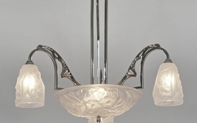 Hettier et Vincent & Schneider - Art Deco chandelier