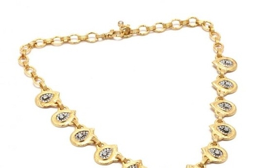 High Karat Gold and Diamond Necklace, Gurhan