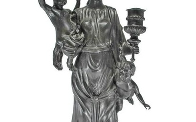 Huge European bronze sculpture, unsigned