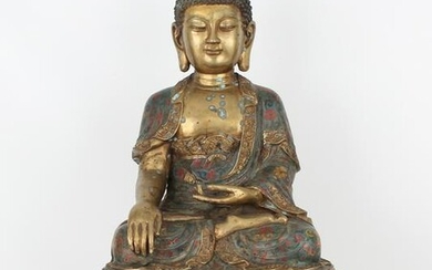 Important Chinese Cloisonne Buddha, Ex-Ringling Museum