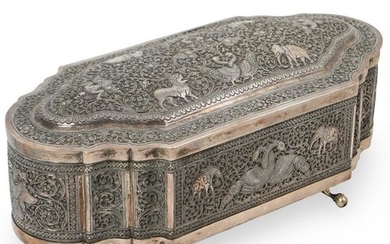 Indian Sterling Silver Footed Box