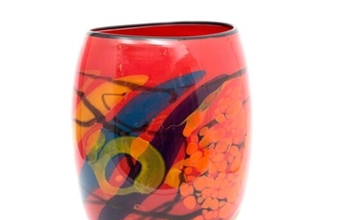 Ioan Nemtoi Signed large 20th Century art Glass Vase