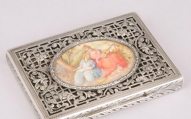 Italian Silver Cigarette Case, 20th century